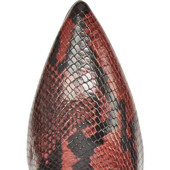 Aqua Womens Life Solid Pointed Toe Thigh-High Boots Brown Snake 6 M - Picture 3 of 4